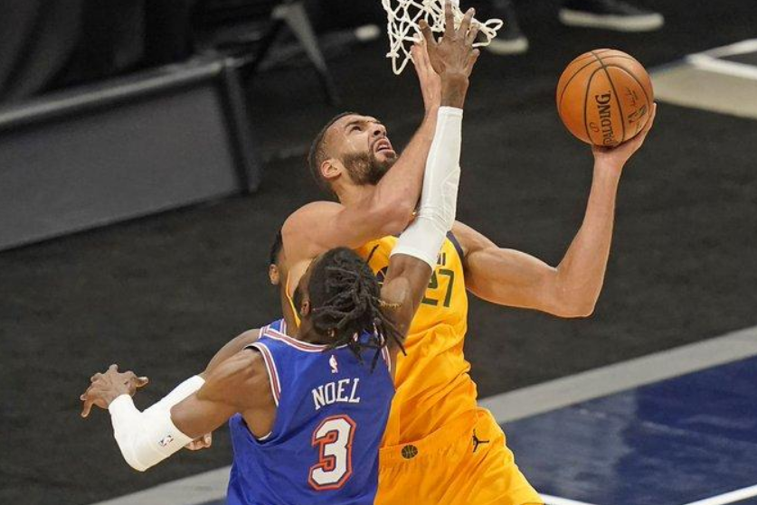 sport-爵士完胜福建队，戈贝尔高光表现